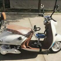 Electric car child seat bicycle baby shock absorber seat scooter full seat child front seat