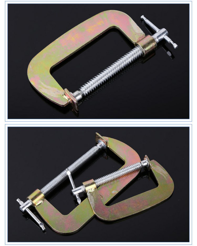 厂家直销钢板木工夹 g型夹 2-12寸重型g字夹 c型夹 固定夹持工具