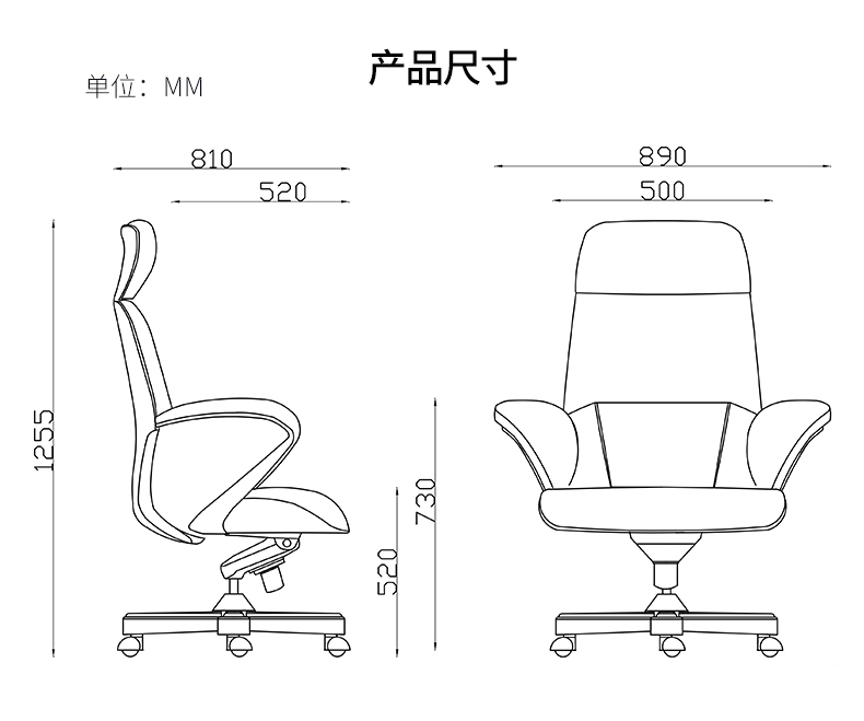 颖意进口真皮老板椅办公椅大班椅书房椅子升降可躺转椅皮艺座椅_5折