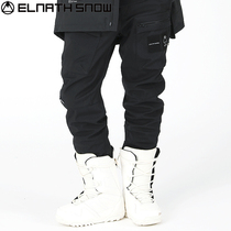 2021 new Elnath Korean pencil ski pants for men and women double board single board waterproof windproof insulation damp