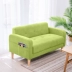 Sofa vải đơn giản căn hộ nhỏ đôi cho thuê sofa hai người hiện đại tối giản phòng ngủ Bắc Âu sofa nhỏ - Ghế sô pha