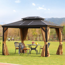 Outdoor gazebo tent park farmer's anti-corrosion crescent shed shade villa garden terrace shed