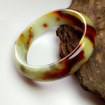 Xiuyu Source Ladies Bracelet live broadcast room leakage flower Jade Liaoyang yellow water grass size mouth full value