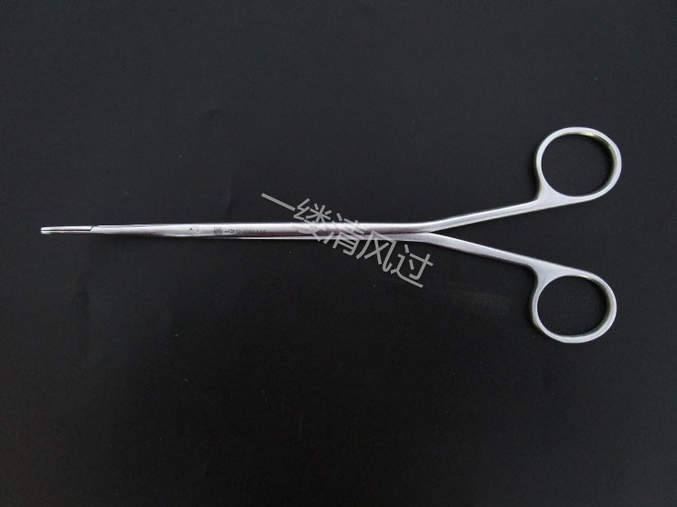 上海金钟不锈钢取环钳22cm弯取环器u00330妇科器械取出钳