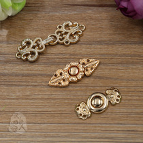 Golden hollow ancient style Hanfu Republic of China style elegant mother buckle buckle buckle buckle hook buckle buckle metal buckle
