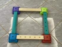 Single-plank bridge balance beam sensory training equipment Vientiane combination kindergarten single-plank bridge childrens balance beam plastic