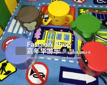 Whale monkey elephant frog ladybug round stool sofa kindergarten mollusk stool chair sofa
