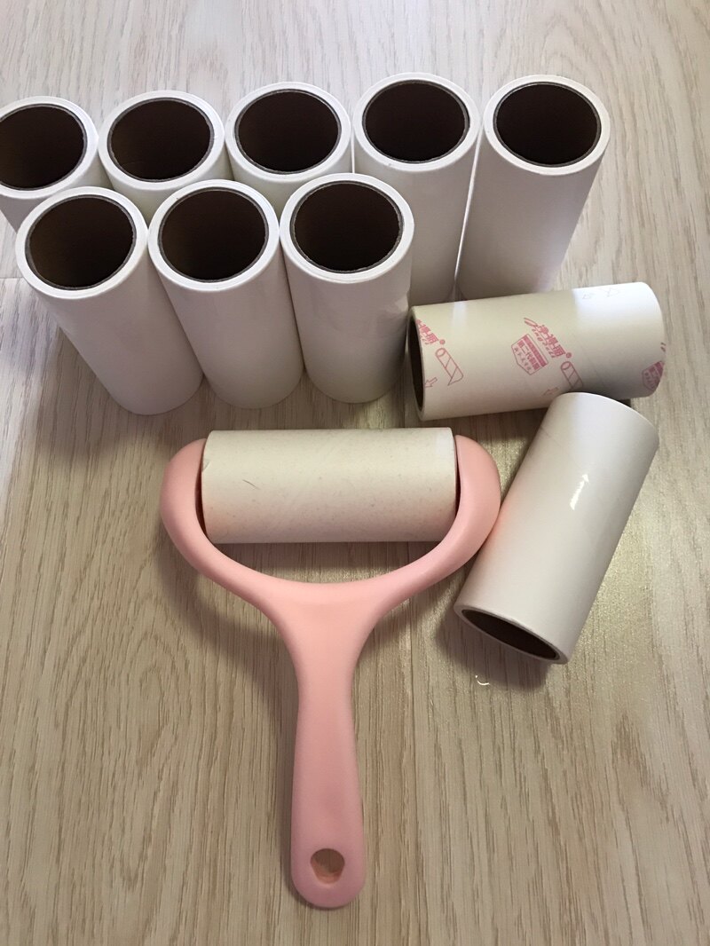 粘毛器滚筒1 5.衣物除毛黏沾毛滚筒刷通用可撕式替换黏灰尘除毛刷