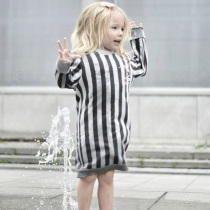 Netherlands Lucky No 7 Girls Dress Autumn and Winter Princess Dress Little girl Long-sleeved skirt Children Baby