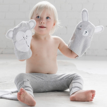 Australian MisterFly baby bath gloves are more simple Ins wind childrens bath cotton baby products