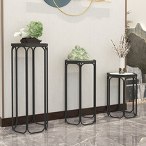 Iron Art Portal Stand Indoor Antique Ornament Shelves Living Room Balcony Flower Stand Corridor Feng Shui Hotel End Desk