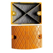 Thickened solid cast steel deceleration belt road heightened cast iron deceleration Gong highway gas station intersection speed limit buffer belt