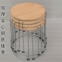 Thick solid steel bench household bench with bench wooden bench children bench bench tea bench round bench