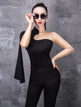 Orsay cotton splicing hot drill net personality design temperament body tutor uniform female 2020 new long sleeve dance show