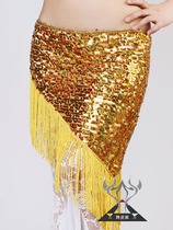 Belly dance waist chain special melon seeds sequin fringe hip scarf dance practice performance sexy waist skirt Joker fart curtain