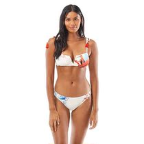 Vince Camuto Vince Camodo Wire bright flowers V collar harness bikini