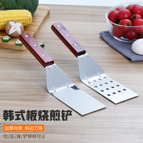 Cooking Teppanyaki stainless steel steak shovel Pizza frying shovel Hand grab cake tool Triangle shovel Pancake shovel
