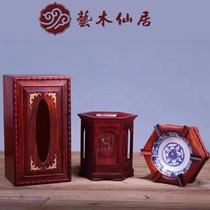 Factory direct acid branch practical gift box three-piece set pen holder Ashtray Wenfang four treasures wooden home furnishings