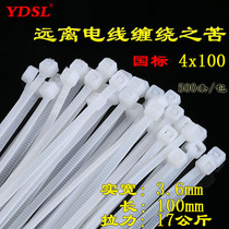 GB 4x100 real width 3 6mm new material environmental protection high strength 500 self-locking nylon cable ties
