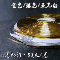 1 2 Edging strip painting Lafiramina Edging strip prints Rounded U-shaped strip 50-meter roll photo studio table photo frame