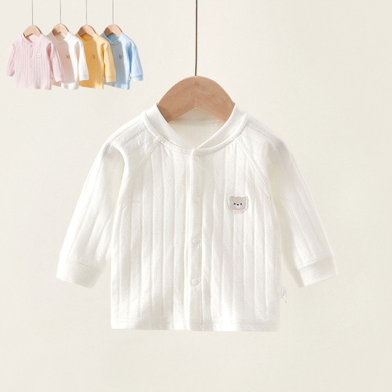 Baby Clothes Pure Cotton Small Month-age Boneless Base Shirt Four Seasons Small Cardigan Baby Long Sleeve Newborn Clothes
Baby Clothes Pure Cotton Small Month-age Boneless Base Shirt Four Seasons Small Cardigan Baby Long Sleeve Newborn Clothes
