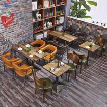 Net Red Casual Milk Tea Shop Sofa Café Coffee Café Sweet hotel Catering West Restaurant Cafeteria Booth Clear Table and table