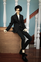 BJD doll 1 3 uncle black dark striped suit suit suit