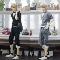 BJD baby clothes SD17 uncle ID72 75 fake two-piece T-shirt shoulder strap pair 2-color ~