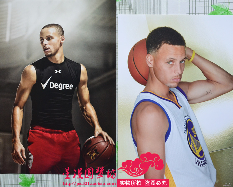 [推荐]库里海报墙贴纸卧室超大星nba挂画-篮球球迷用品-好货如云
