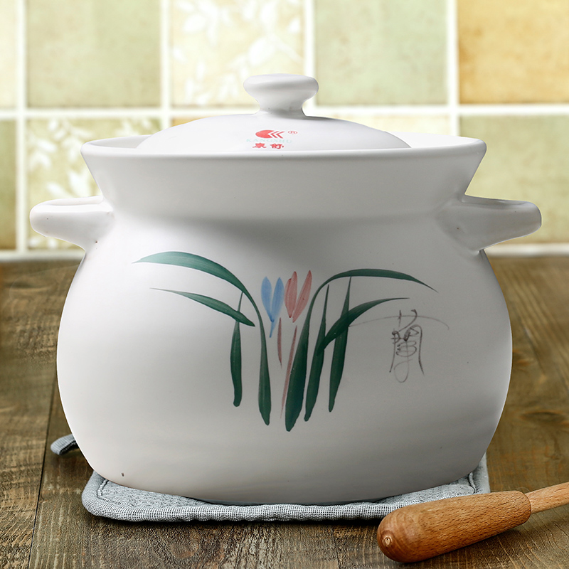 new kangshu casserole stew pot, high temperature resistant open fire ceramic pot, earth pot, health preserving pot, soup pot, stew pot, porridge and tile pot