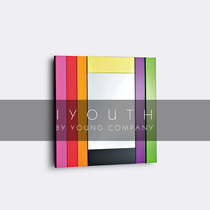 IYOUTH Italy imported GLAS ITALIA colorful frame art installation special wall mirror