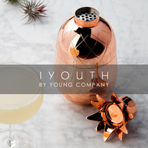 IYOUTH Regular Agent American Brand Pole Minimalist Modern Handmade Silver Golden Pineapple Golden Tuning Wine Pot