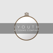 IYOUTH regular agent Nordic imported GUBI minimalist gold brass White fashion bathroom hanging decorative makeup mirror