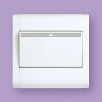 Promotion of Hongyan switch socket Kangju A86 type one open dual control Single dual control dual switch panel