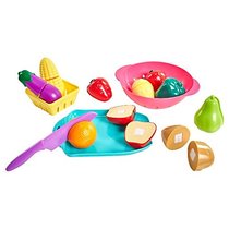 Jakks Honestly Cute 25PCs childrens house toy simulation fruit food cut fruit