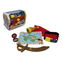 Pirates of the Caribbean Captain Jack over the house dress Compass Telescope map Belt Bandana Knife 6 in 1