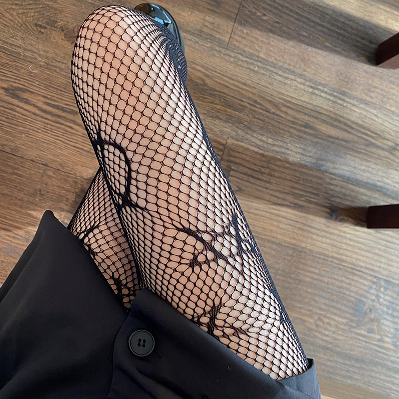 实拍特价不减六芒星图案网袜丝袜连裤袜