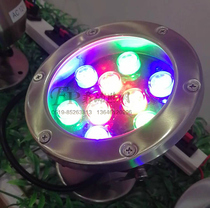 LED underwater fountain lights water pool lights 3W6W9W12W24W36W colorful waterproof spotlight waterproof fish pool lights