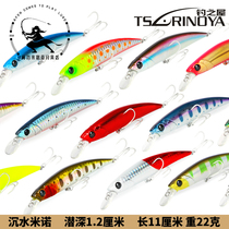 Sink Water Mino 22 gr 11 cm Fishing House DW77 Ultra Far Throw Lujah Bait Big Teepefish Sea Bass Bait