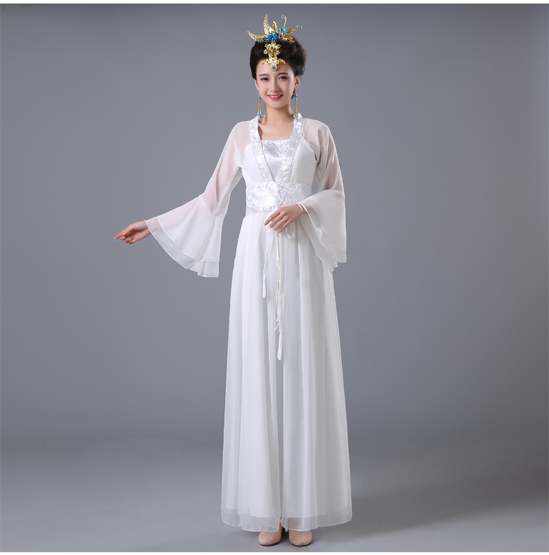 古装贵妃古筝汉服女装演出服七仙女公主裙成人25-35周岁影楼写真