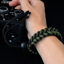 Five-color hand-woven micro single-phase camera wristband Hand rope Mobile phone lanyard Halter neck SLR wristband