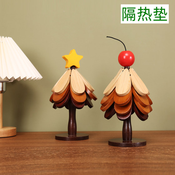 Christmas tree insulation mat casserole cushion solid wood one tree high-end dining table anti-scalding placemat creative personalized home decoration
Christmas tree insulation mat casserole cushion solid wood one tree high-end dining table anti-scalding placemat creative personalized home decoration