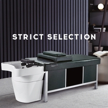 Thai hair salon shampoo bed Hair salon special simple flat lying stainless steel shampoo bed Full lying barbershop flushing bed