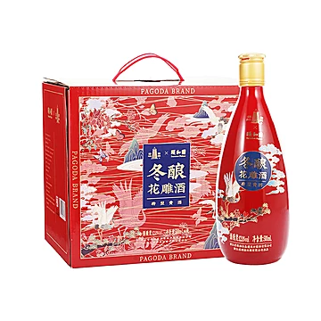 塔牌颐和园IP黄酒八年冬酿花雕酒500ml*6瓶[60元优惠券]-寻折猪