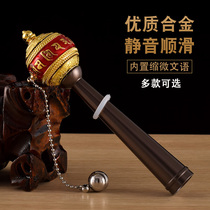 The Lion Miniature Warp-Wen Tibet Hand-in-the-wheel Guanyin Wenjusilian Masters Green Degree Mothers curses turn to the cylinder trumpet