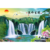 Painting new basketball diy handmade running water make money Welcome pine crane Landscape painting Landscape hanging painting Decorative wall painting
