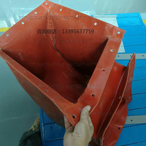 Fireproof canvas ventilator soft connection high temperature resistant Square Soft joint silicon glass titanium hose telescopic dust bag