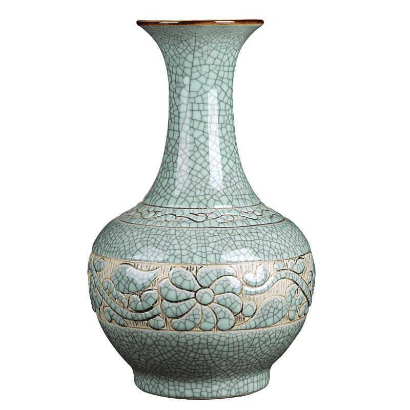 Porcelain of jingdezhen ceramics vase hand - carved restoring ancient ways do old son design classical sitting room adornment is placed