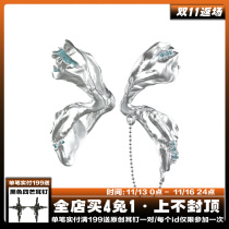 1STXULIE original ear clip niche design cold wind female no ear hole ear bone clip chain earrings ear hanging earrings