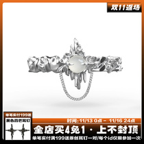 Original bracelet niche design high-grade white agate personality does not hit the model Y2K couple bracelet bracelet bracelet day gift